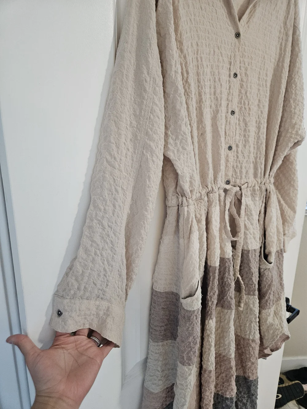 Free People Ray of Light Woven Dress - Size Large